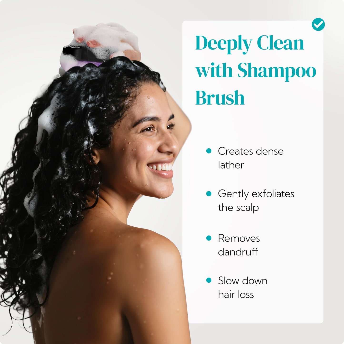 HEETA Hair Scalp Massager Shampoo Brush 2 Pack, Soft Silicone Bristles to Remove Dandruff, Waterproof Hair Scrubber for Both Wet Dry Use, Suitable Beauty & Personal Care HEETA