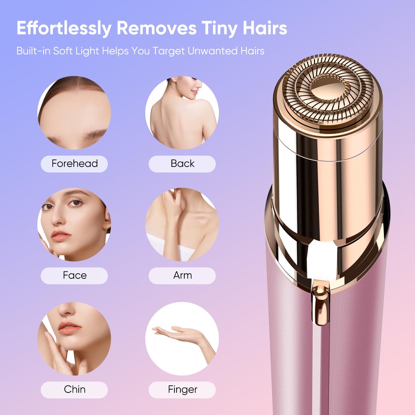 Flawless Facial Hair Remover for Women Painless Face Shaver -Mini Hair Remover, Electric Razor Shaver Portable Bikini Epilator for Lips, Chin, Armpit Beauty and Personal Care claities