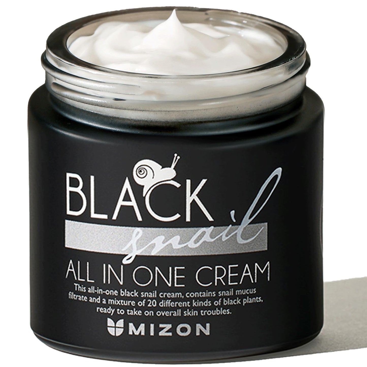 MIZON Black Snail All in One Cream Intensive Korean Skin Care Facial Moisturizer with Snail Mucin Extract (2.54 fl oz) Beauty & Personal Care MIZON