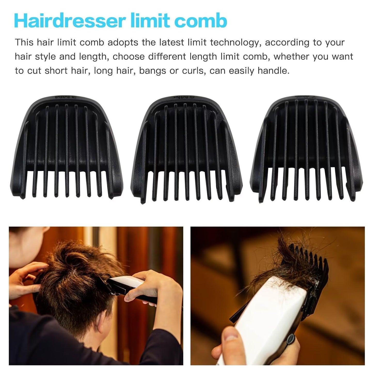 Loner Replacement 3mm 5mm 7mm Hair Comb For Philip Norelc MG3750, MG5750, MG7750, MG7770, MG7790 Beauty and Personal Care Loner