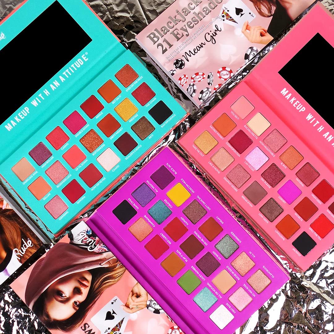 Rude - Blackjack 21 Eyeshadows - Tough Girl - Tough Girl Beauty & Personal Care RUDE