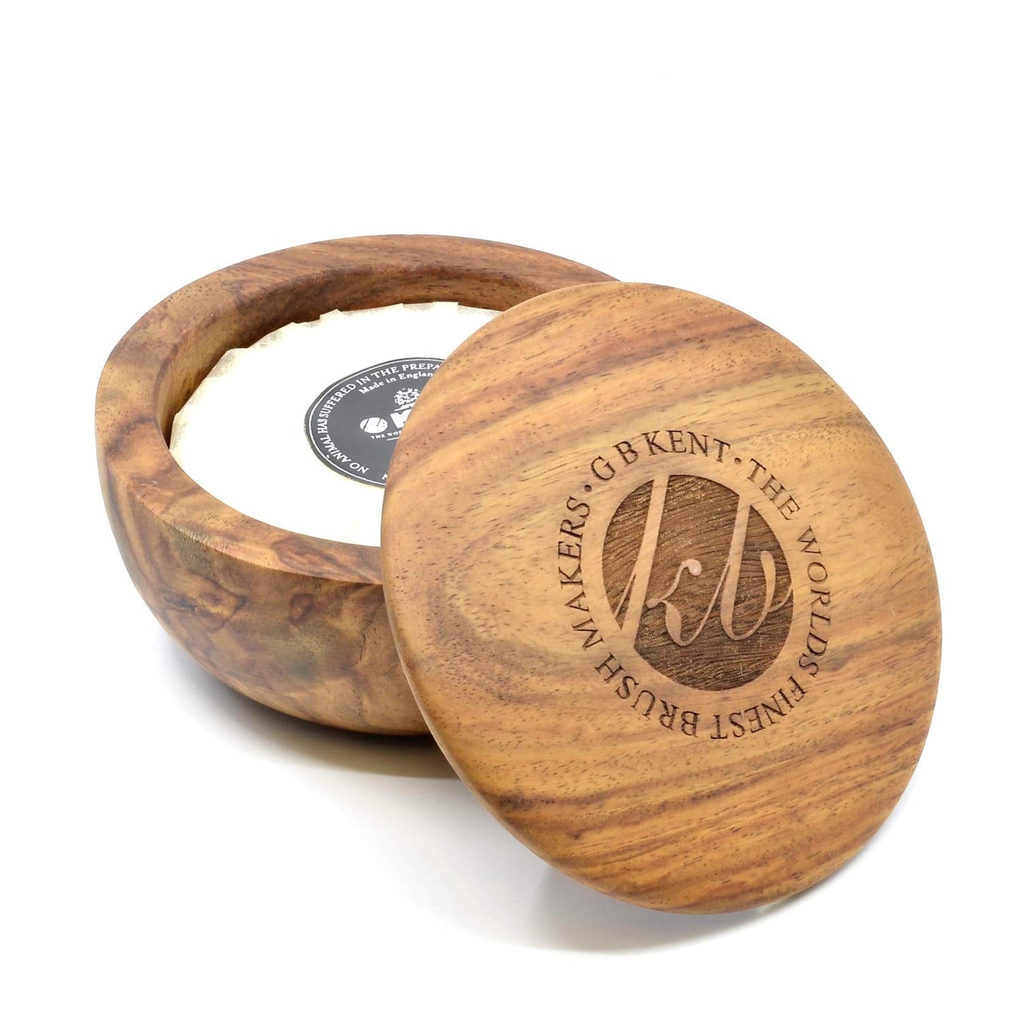 Kent SB6 Mens Shaving Soap Bowl in Dark Oak - Wooden Bowl Shaving Cream for Men 4.23 oz. Shave Soap Puck - Moisturizes and Hydrates, Prevents Skin Beauty and Personal Care KENT