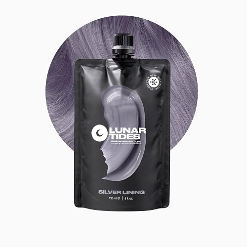 Lunar Tides Semi-Permanent Hair Color (43 colors) (Silver Lining, 8 fl. oz.) Beauty & Personal Care Lunar Tides
