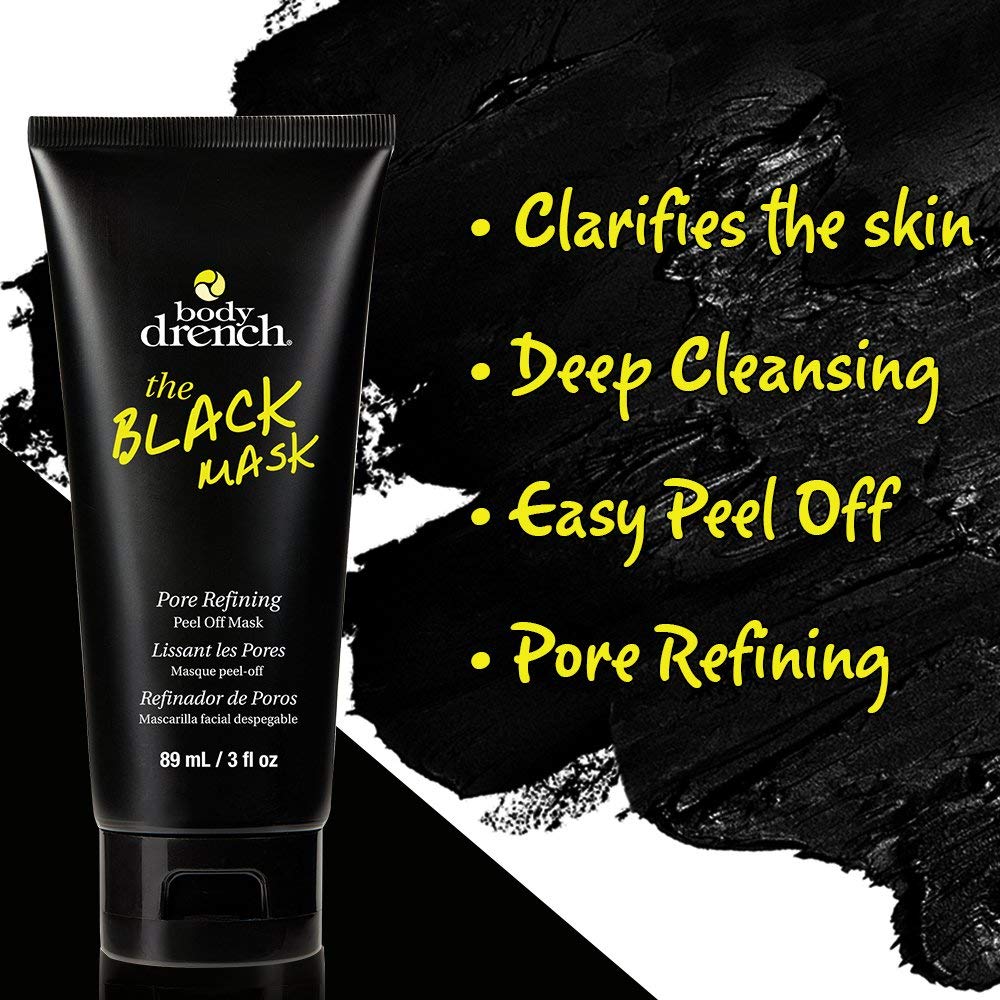 Body Drench The Black Peel-Off Mask, 3 oz Beauty & Personal Care Body Drench