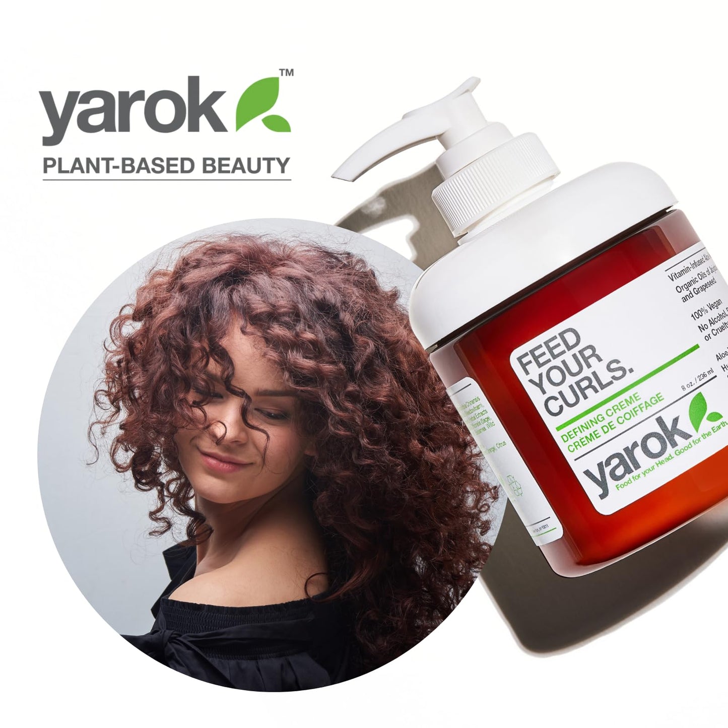 Yarok - Feed Your Curls Defining Creme - Organic Curl Cream and Curl Definer for Curly and Wavy Hair. Luxury Moisturizing Vegan Plant Based Formula Beauty & Personal Care YAROK FOOD FOR YOUR HEAD. GOOD FOR THE EARTH.