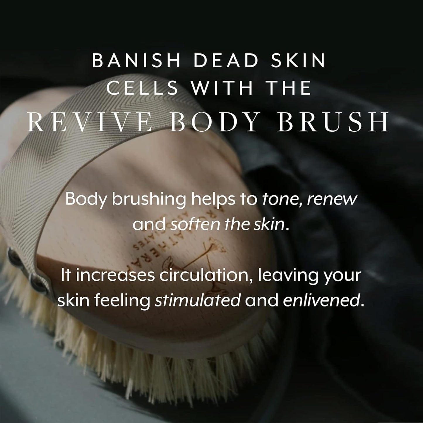 Aromatherapy Associates Revive Body Brush, Natural Dry Brush for Exfoliating Skin, Boost Circulation & Lymphatic Drainage, Anti-Cellulite Body Scrub Beauty and Personal Care Aromatherapy Associates