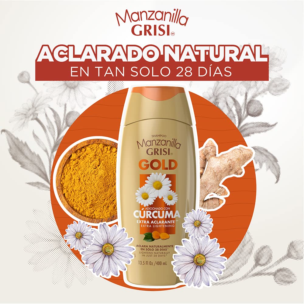 Manzanilla GRISI Chamomile Lightening Shampoo NutricomplexQ10 (13.5oz) Beauty & Personal Care Grisi