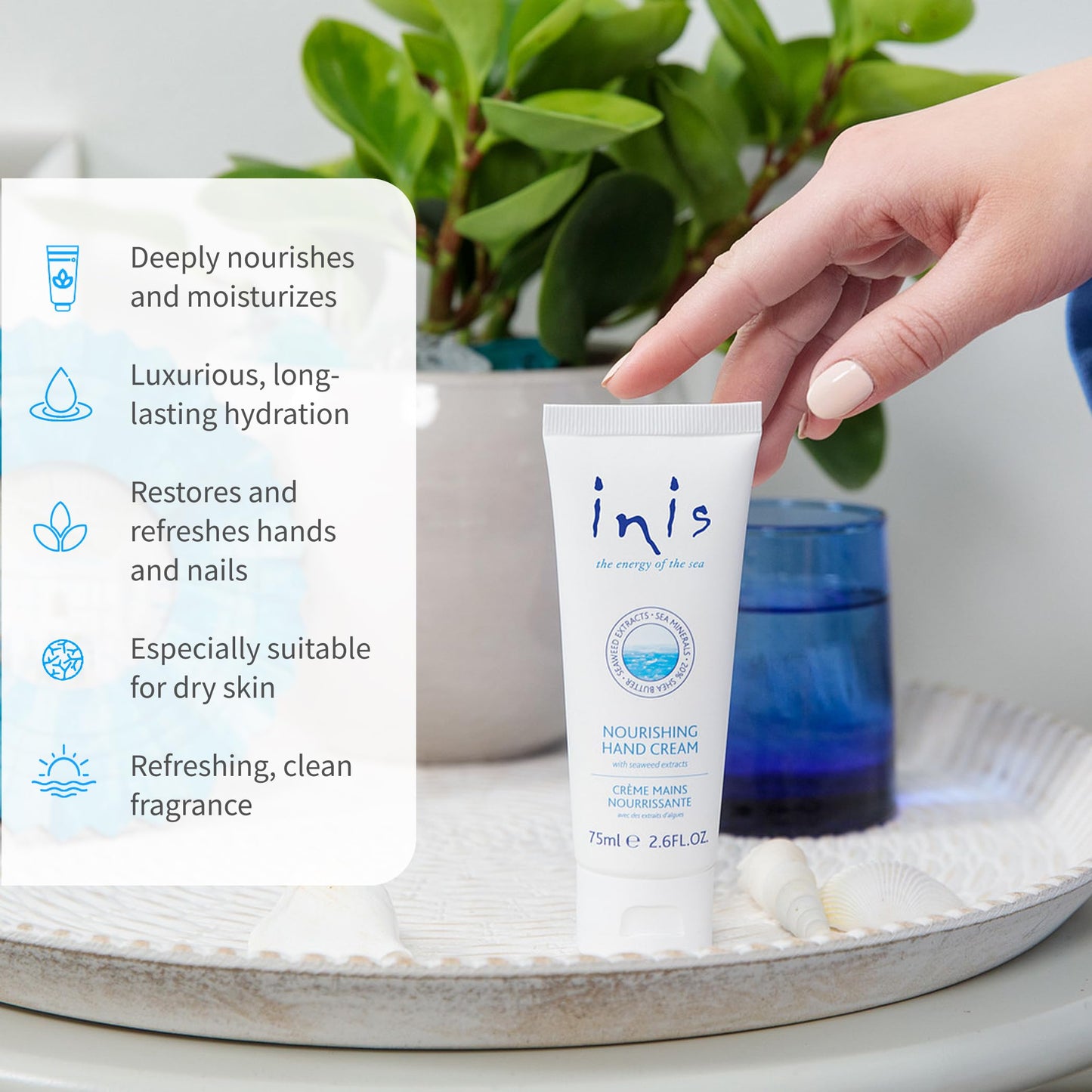 Inis the Energy of the Sea Nourishing Hand Cream, 2.6 Fluid Ounce Beauty & Personal Care Inis the Energy of the Sea