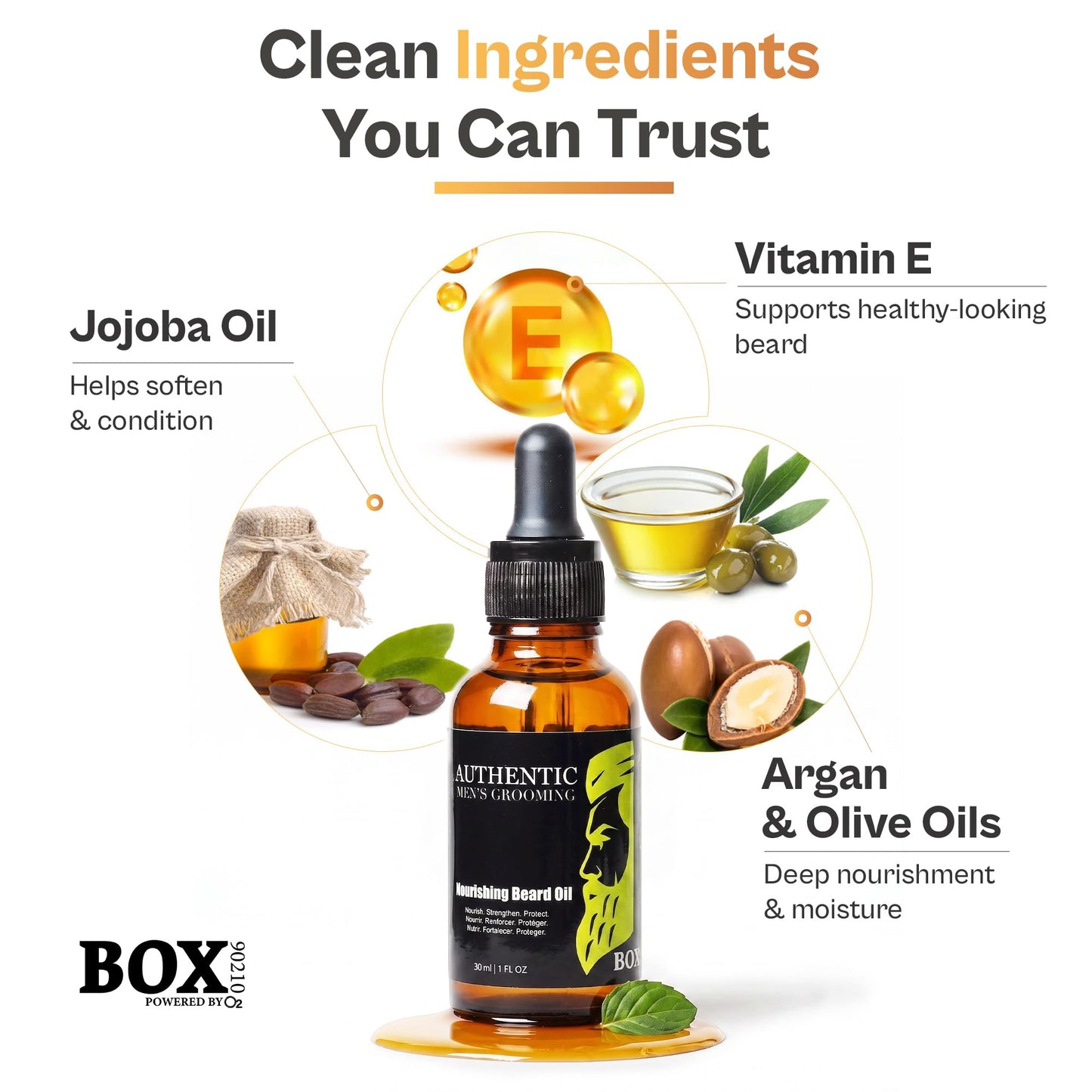 BOX90210 NOURISHING BEARD OIL 30 ML - 1 OZ. Beauty and Personal Care BOX90210