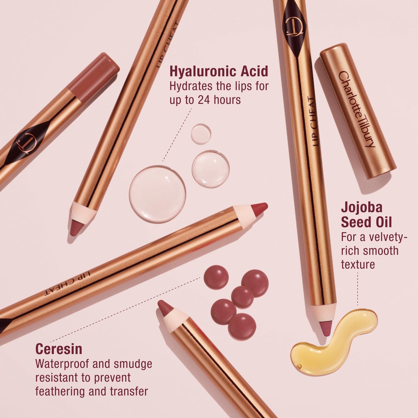 Charlotte Tilbury Lip Cheat Lip Liner Pencil - Creamy Fuller-Looking Lip Pencil with Jojoba Oil & Hyaluronic Acid - Waterproof, Smudge-Proof Beauty and Personal Care Charlotte Tilbury