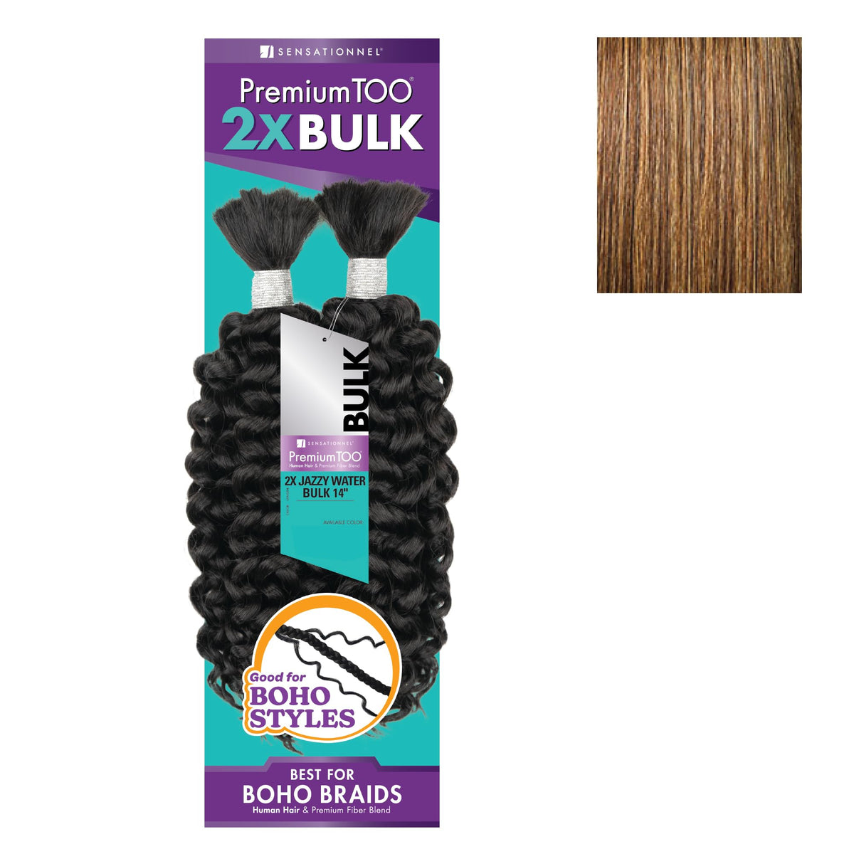 Sensationnel PremiumToo Bulk Weaving-2X Jazzy Water,1 Pack 14 inch, S4/27