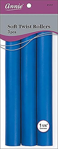 Annie Soft Twist Rollers, Blue, 3 Count Beauty & Personal Care Annie