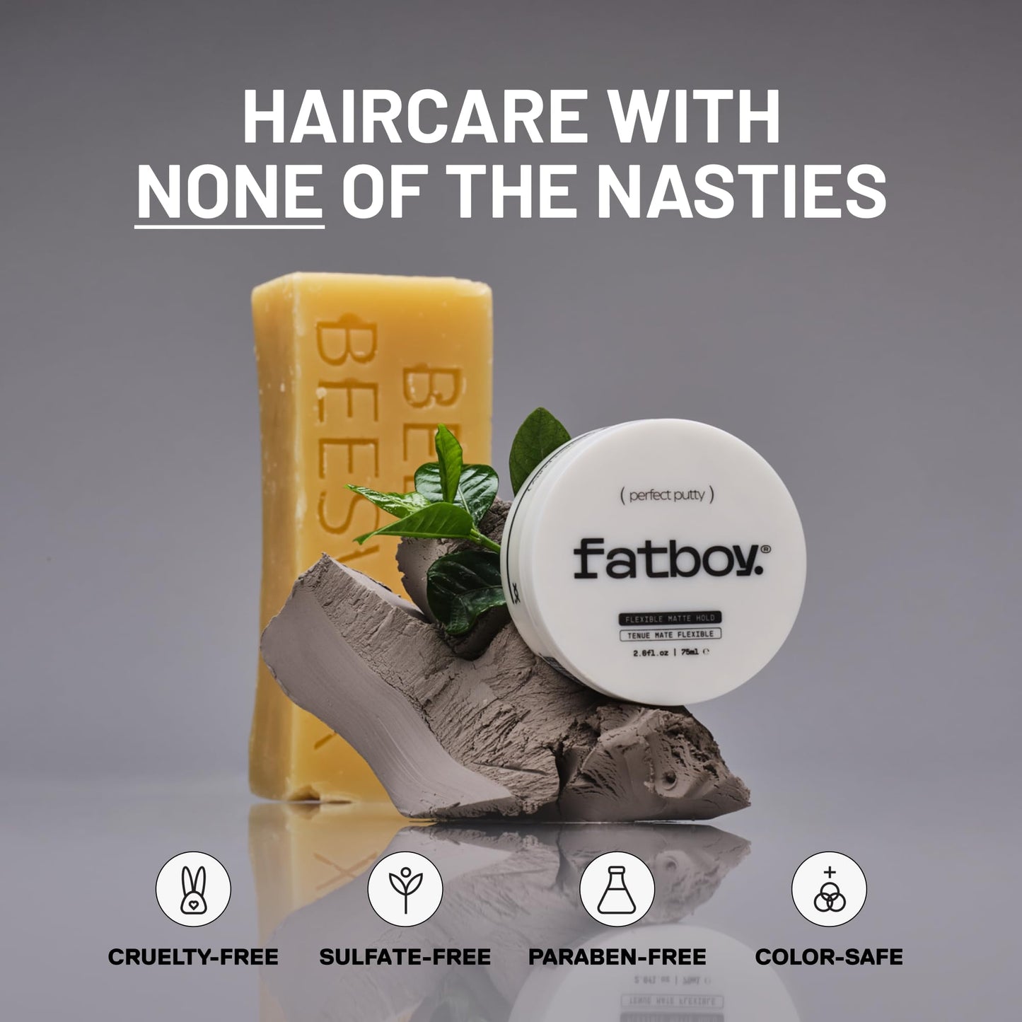 Fatboy Hair Perfect Putty, Styling Kaolin Clay Putty, Medium Hold for Volume & Texture, Matte Finish, Hair Care for All Hair Types, Flexible Beauty & Personal Care Fatboy Hair