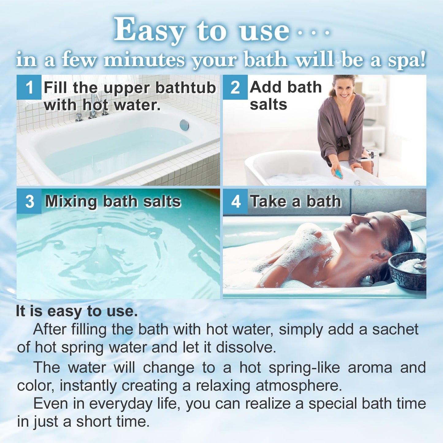 Japanese Hot Spring Bath Salt Onsen Thick Creamy Texture, Powder 600g (15 Baths) (Scent of Kinmokusai) Beauty and Personal Care JAPAN NINJA
