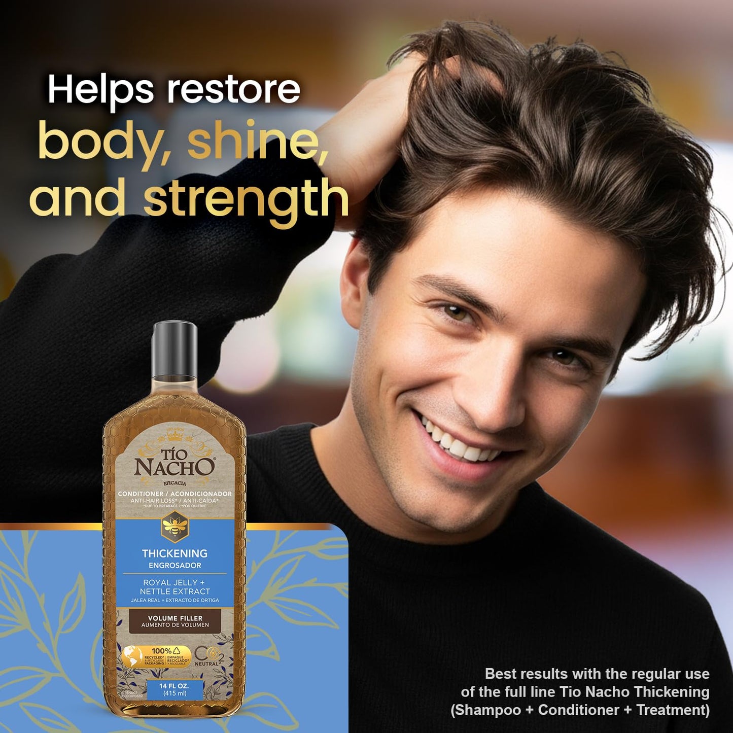 Tio Nacho Thickening Conditioner with Royal Jelly and Natural Extracts - Hair Loss Conditioner for Men and Women - Volumizing Formula for Fine Beauty & Personal Care Tio Nacho