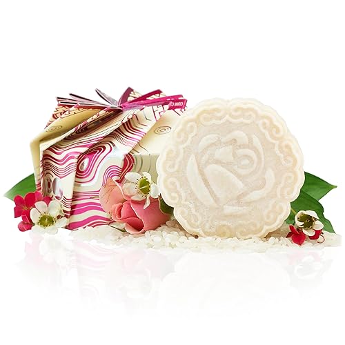 Viori Chamomile Rose Essential Oil Shampoo Bar Made with Rice Water - Handcrafted All Natural Shampoo Bars - Sulfate Free Beauty & Personal Care Viori