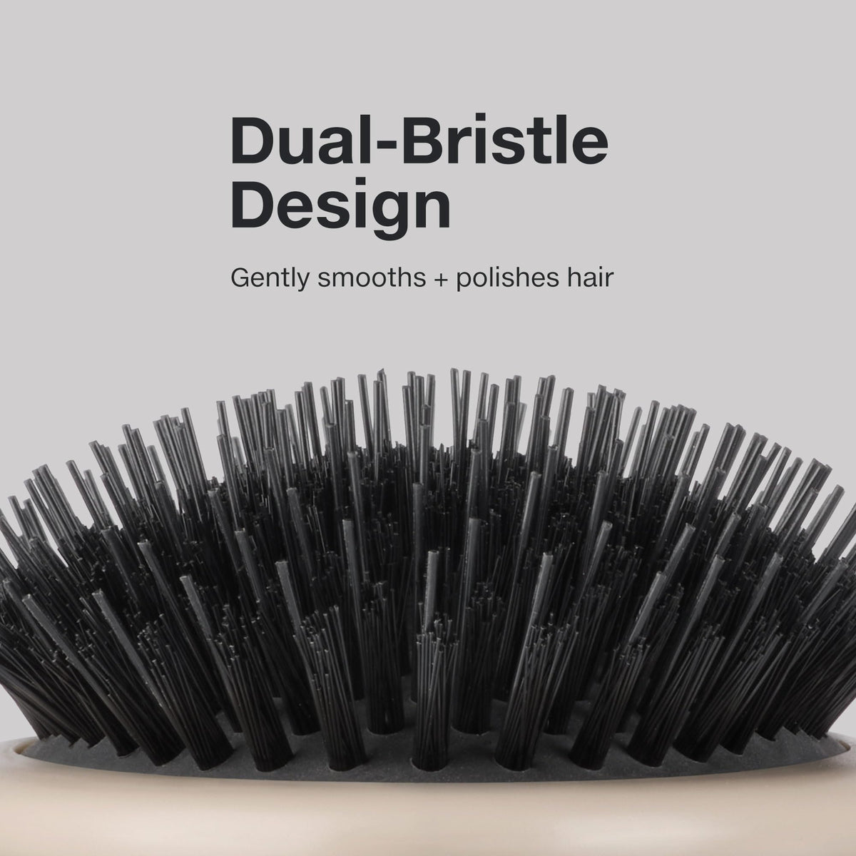Paul Mitchell Dressing Hair Brush, Vegan Boar Bristles For Frizz Control + Boosting Shine, All Hair Types, Taupe, Made of 100% Recycled Plastic