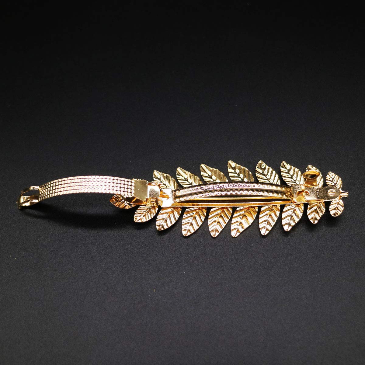 2 Pcs Toga Party Greek Goddess Costume - Gold Leaves Hair Barrettes Beauty & Personal Care Kukiwhy