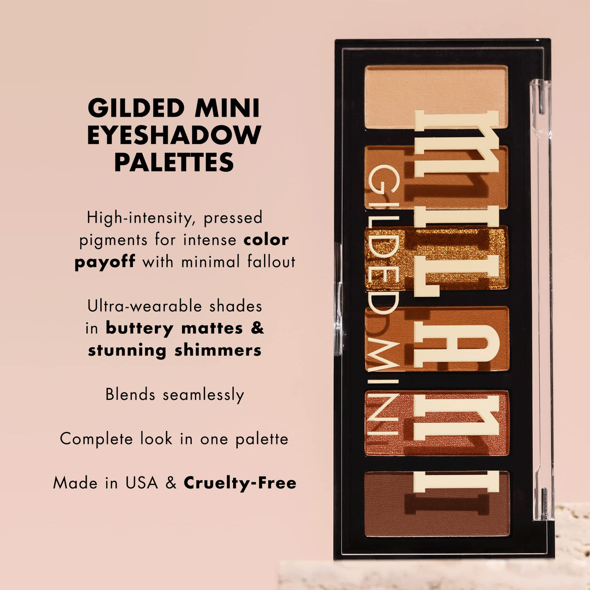 Milani Gilded Mini Eyeshadow Palette with 6 Matte & Shimmer Hues - Call Me Old-Fashioned Beauty & Personal Care Milani