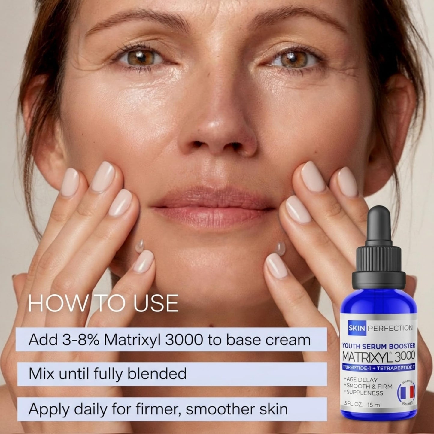 Skin Perfection Matrixyl 3000 Serum for Face Anti Aging - Face Serum for Women Anti Aging with Palmitoyl Tripeptide-1 Tetrapeptide 7 for Wrinkles Beauty & Personal Care Skin Perfection