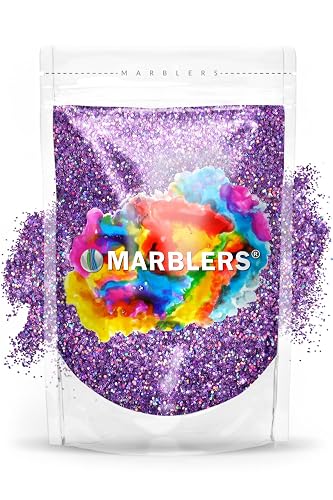 MARBLERS Holographic Glitter [Holo Purple] 3oz (85g) | Fine | Non-Toxic, Vegan, Cruelty-Free | Face, Body, Eyeshadow, Hair, Festival, Party Makeup | Beauty & Personal Care MARBLERS