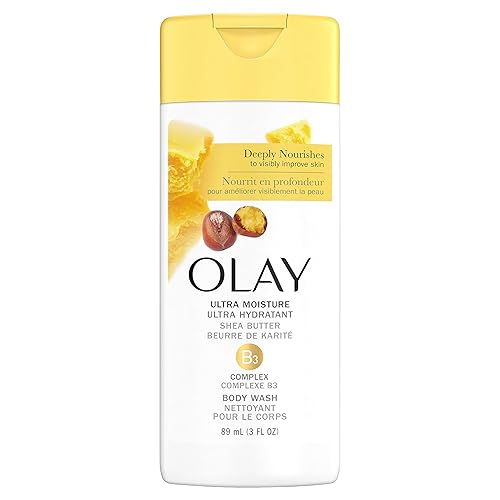 Olay Ultra Moisture Body Wash for Women, Shea Butter Scent, Travel Size, 3 oz (Pack of 3) Beauty & Personal Care Olay