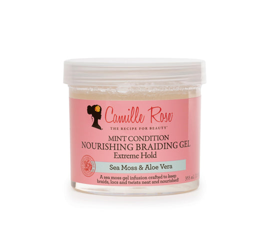 Camille Rose Braiding Gel, Mint Condition - Sea Moss & Aloe Vera Braid Gel for Dry, Itchy Scalp, Flake & Frizz Control, 12 Oz Beauty & Personal Care Camille Rose