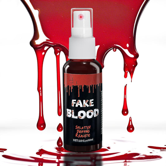 1pc Blood Spray Makeup,Halloween Liquid Fake Blood Washable,Realistic Blood Splatter for Clothes Clown Costume Cosplay Vampire Zombie Monster SFX Beauty & Personal Care zhaoan