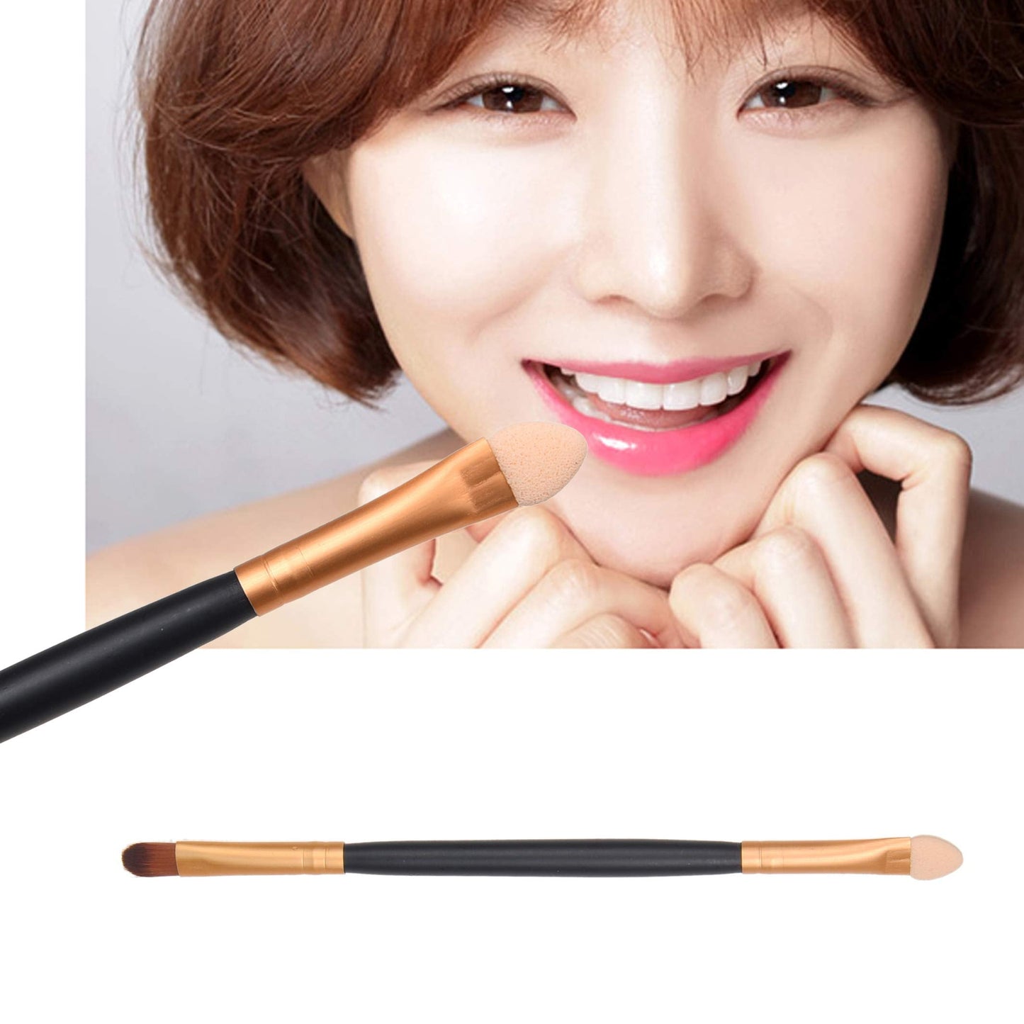 Kare & Kind 15 pcs Double Ended Eye Makeup Brushe Set - Highlight, Contour, Blend Makeup Cosmetics - Liquid Makeup, Powder, Foundation, Concealer Beauty & Personal Care Kare & Kind