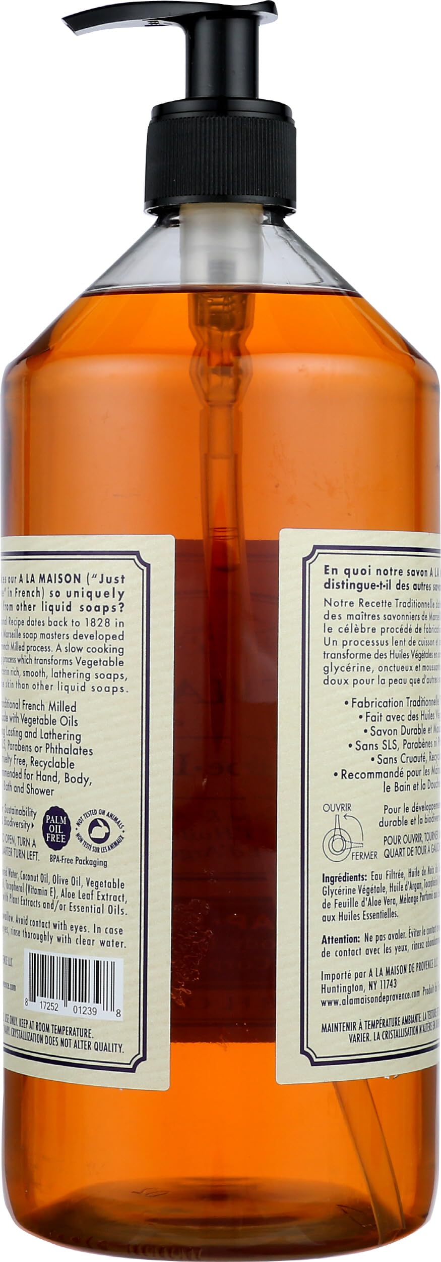 A LA MAISON French Liquid Hand Soap, Lavender Aloe - Natural Hand Wash Made with Essential Oils - Biodegradable, Plant-Based, Vegan, Cruelty-Free Beauty & Personal Care A LA MAISON