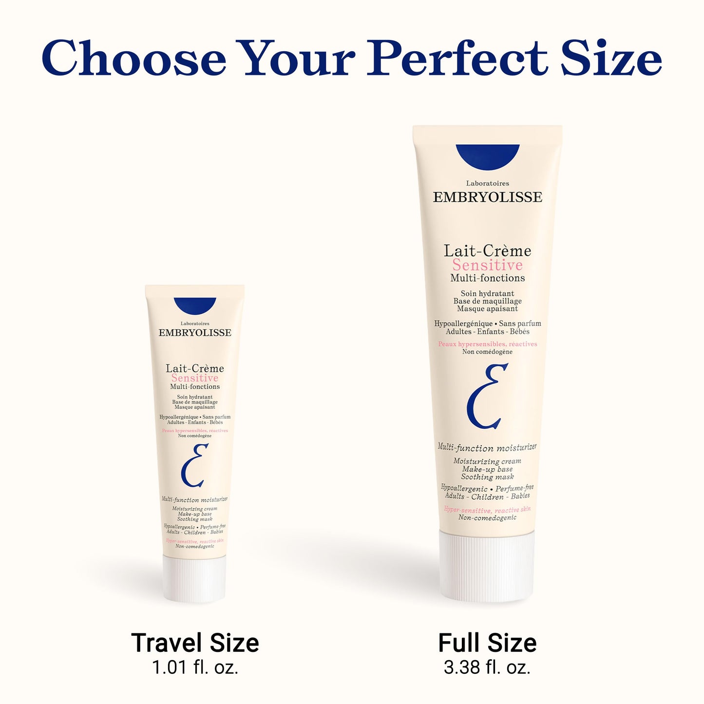 Embryolisse Lait-Crème Concentré Sensitive Face Moisturizer and Makeup Primer, Hypoallergenic Fragrance-Free Face Cream with Aloe Vera and Shea Butter Beauty and Personal Care Embryolisse