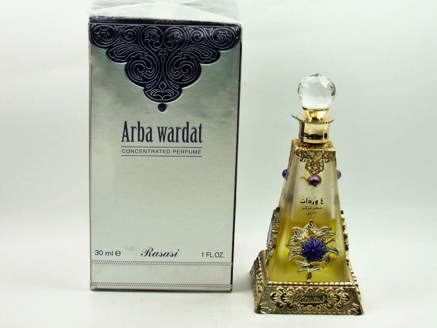 RASASI Arba Wardat Arabian Perfume Oils For Women & Men, 30ml (1.0 Oz) - Long Lasting Concentrated Perfume Oil, Luxurious Unisex Scented Oil For Beauty & Personal Care RASASI