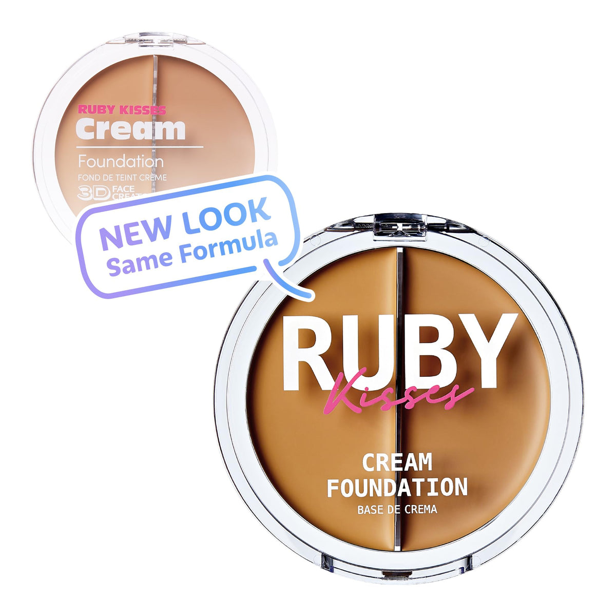 Ruby Kisses 3D Face Creator Cream Foundation & Concealer, 12 Hours Long Lasting, Medium to Full Coverage, Non-Greasy, Ideal for Makeup & Contour Beauty & Personal Care Ruby Kisses
