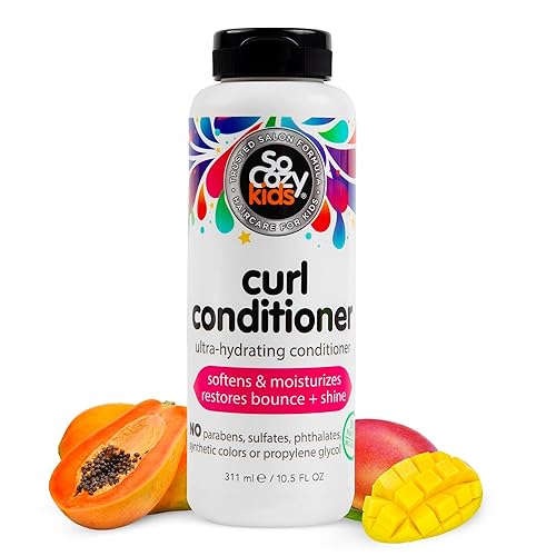 SoCozy Curl Conditioner | For Kids Hair | Softens, Restores Bounce and Shine | No Parabens, Sulfates, Synthetic Colors or Dyes, Sweet-Crème, 10.5 Fl Beauty & Personal Care SO COZY