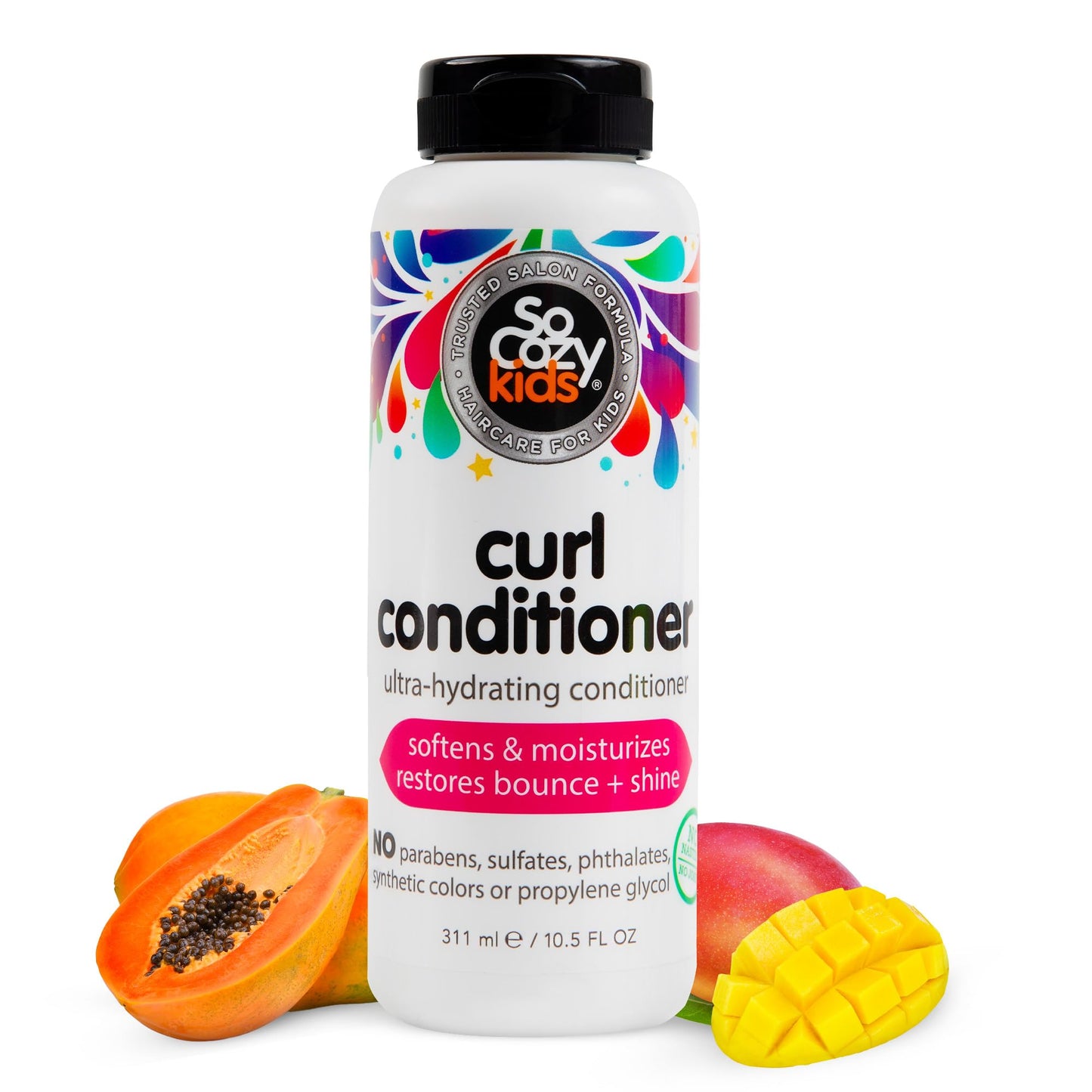 SoCozy Curl Conditioner | For Kids Hair | Softens, Restores Bounce and Shine | No Parabens, Sulfates, Synthetic Colors or Dyes, Sweet-Crème, 10.5 Fl Beauty & Personal Care SO COZY