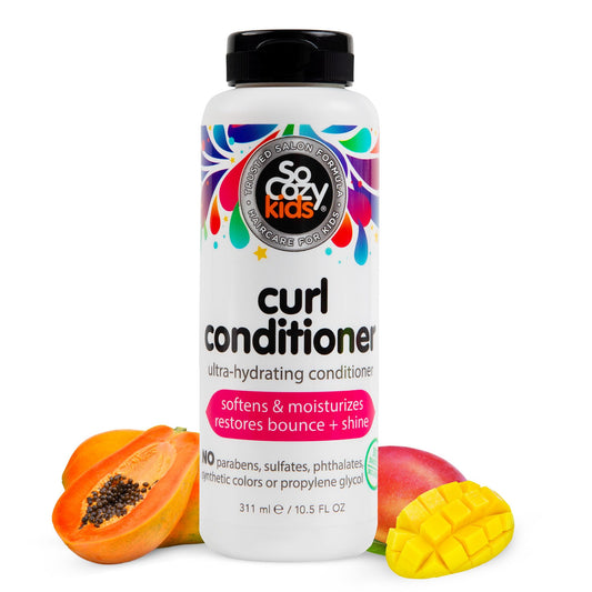 SoCozy Curl Conditioner | For Kids Hair | Softens, Restores Bounce and Shine | No Parabens, Sulfates, Synthetic Colors or Dyes, Sweet-Crème, 10.5 Fl Beauty & Personal Care SO COZY