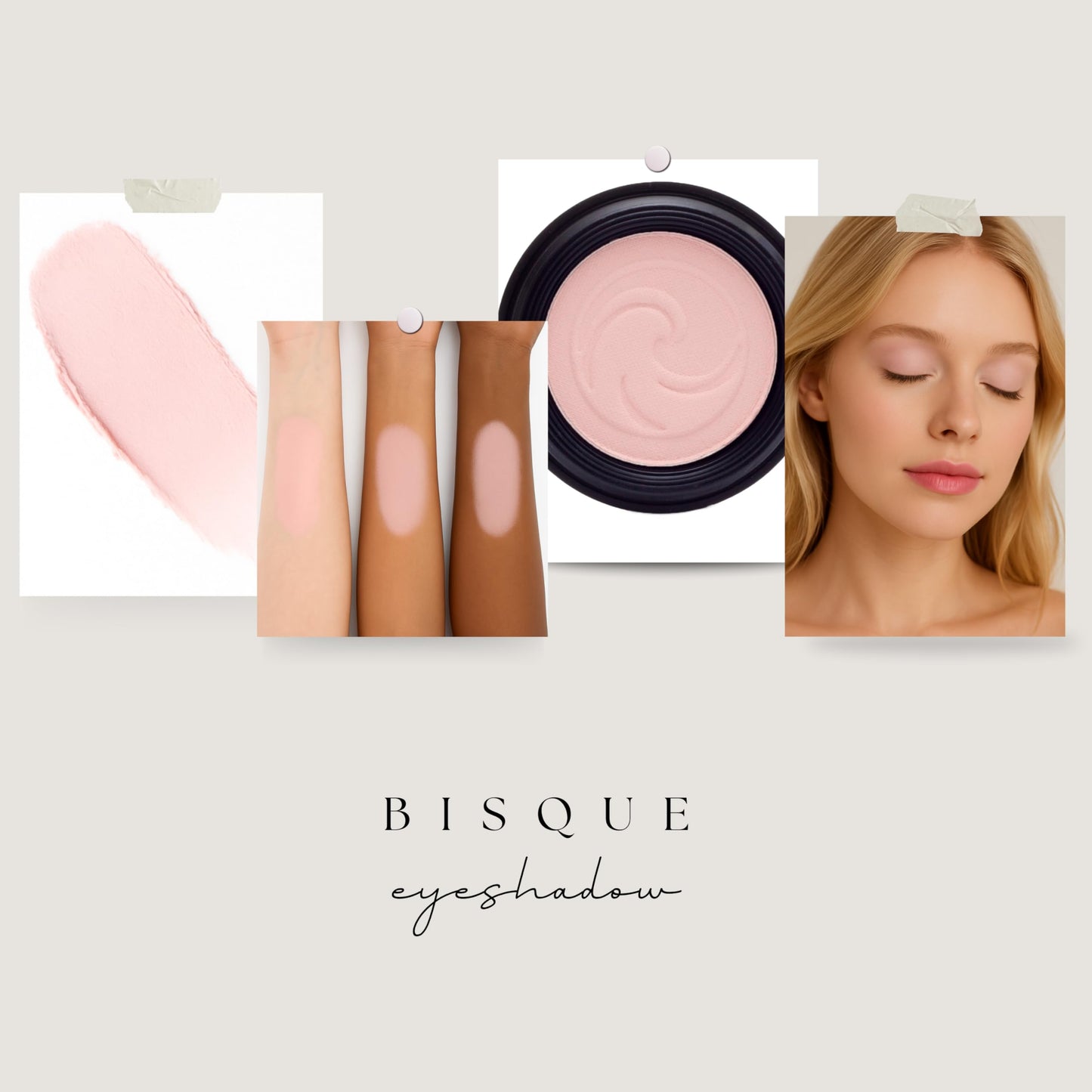 Gabriel Cosmetics Eyeshadow (Bisque - Soft Pink/Cool Matte) Beauty & Personal Care Gabriel Cosmetics