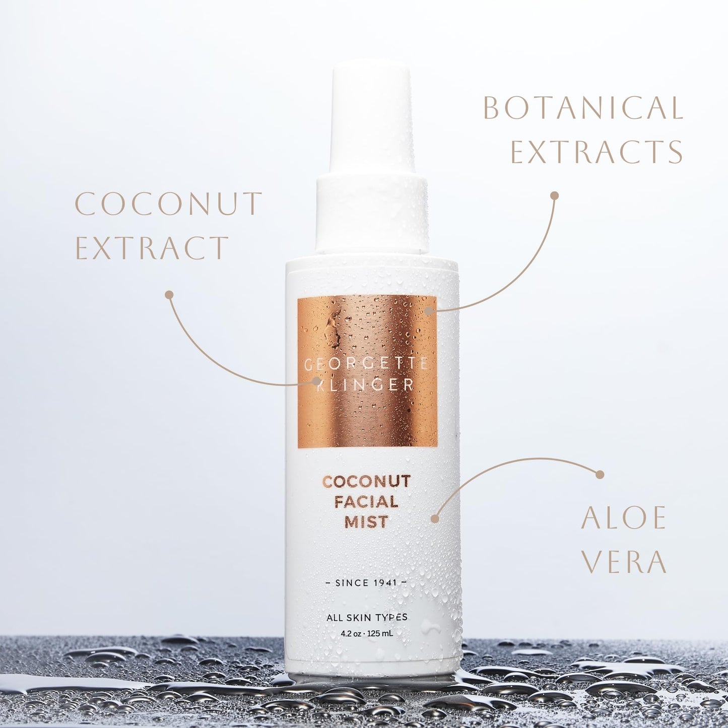 Georgette Klinger Coconut Facial Mist - Hydrating, Long-Lasting Makeup Setting Spray with Moisturizing Antioxidants for Dewy Matte Face, Protects Beauty & Personal Care Georgette Klinger