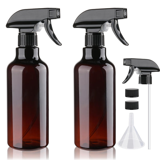 Hethyo Plastic Spray Bottles Empty Spray Bottle 16.9oz/500ml 2 Pack Heavy Duty Spraying Bottles Mist/Stream Water Bottle for Cleaning Solutions Beauty and Personal Care Hethyo Default Title