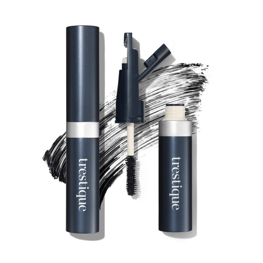 trestique Good Vibes Mascara, Refillable With Built-In Lash Curler, Sustainable Eye Makeup, Clean Beauty Black, Mascara With Curler Beauty & Personal Care TRE'STIQUE