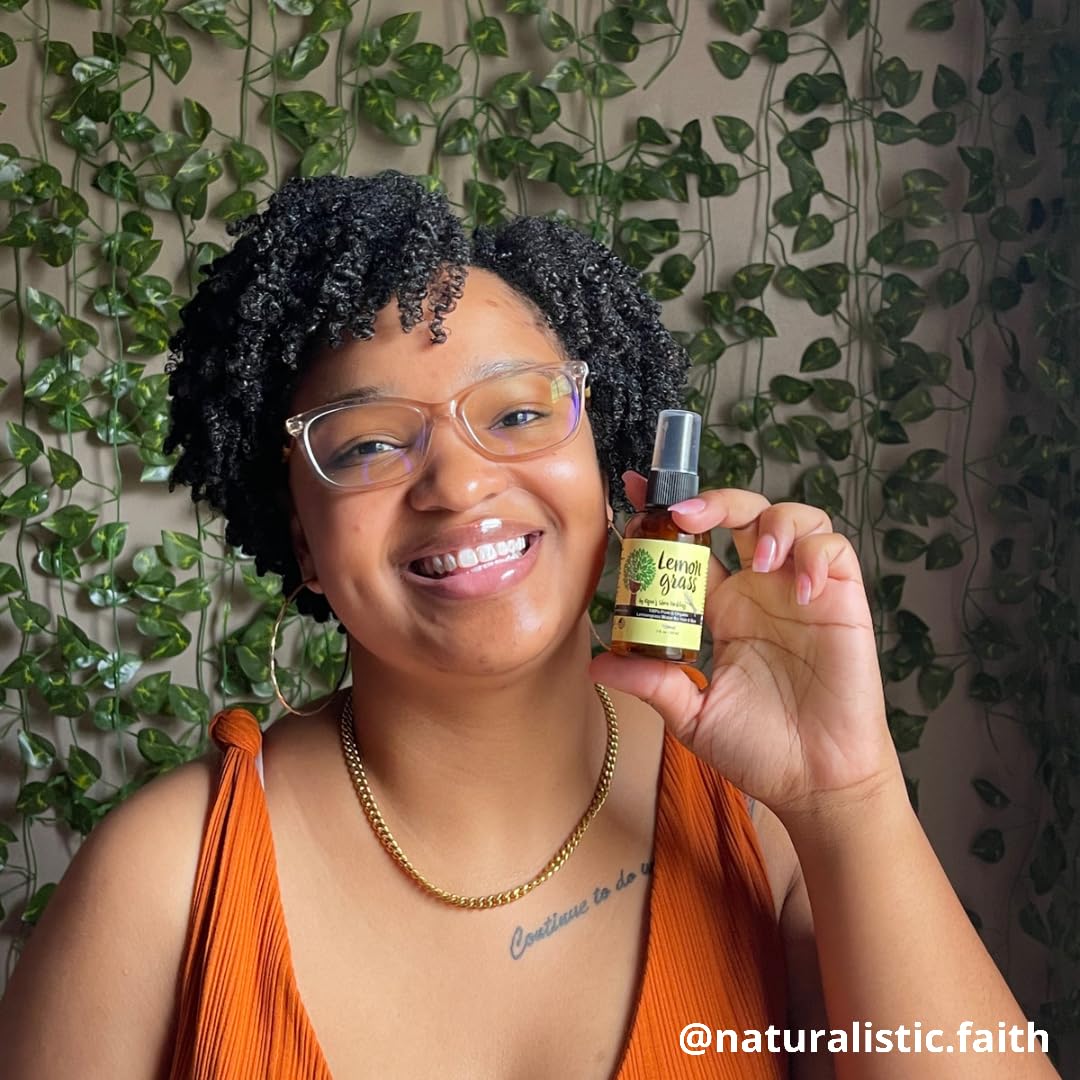 Multiuse Lemongrass Water Toner Mist for Face, Body, and Hair - Pure Distilled Lemograss Water Spray - Soothes and Hydrates Skin, Scalp, Hair, & Nails Beauty & Personal Care Kyra's Shea Medleys