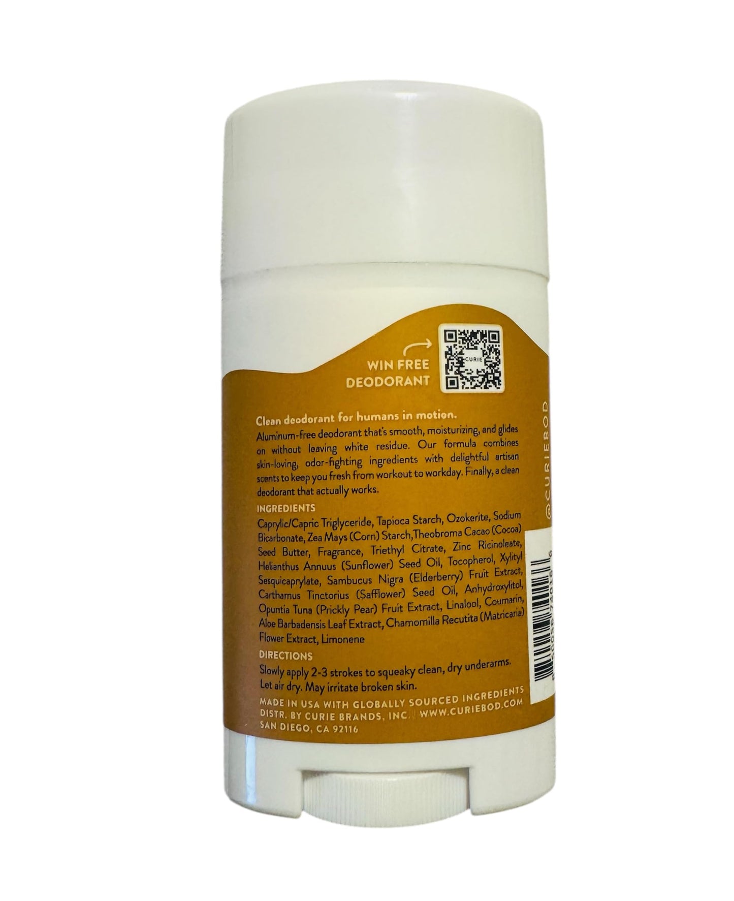 Effective, Clean Aluminum-Free Deodorant by Curie Beauty and Personal Care Curie
