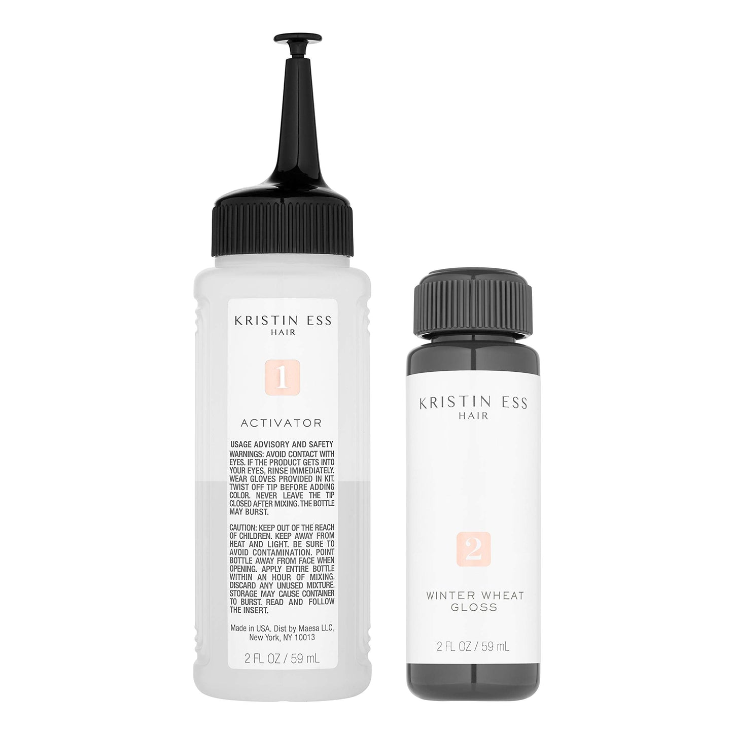 Kristin Ess Hair Gloss in Winter Wheat Light Neutral Blonde - 4 Wk Semi Permanent Hair Color for Women - Light Blonde Color Depositing Conditioner Beauty & Personal Care Kristin Ess