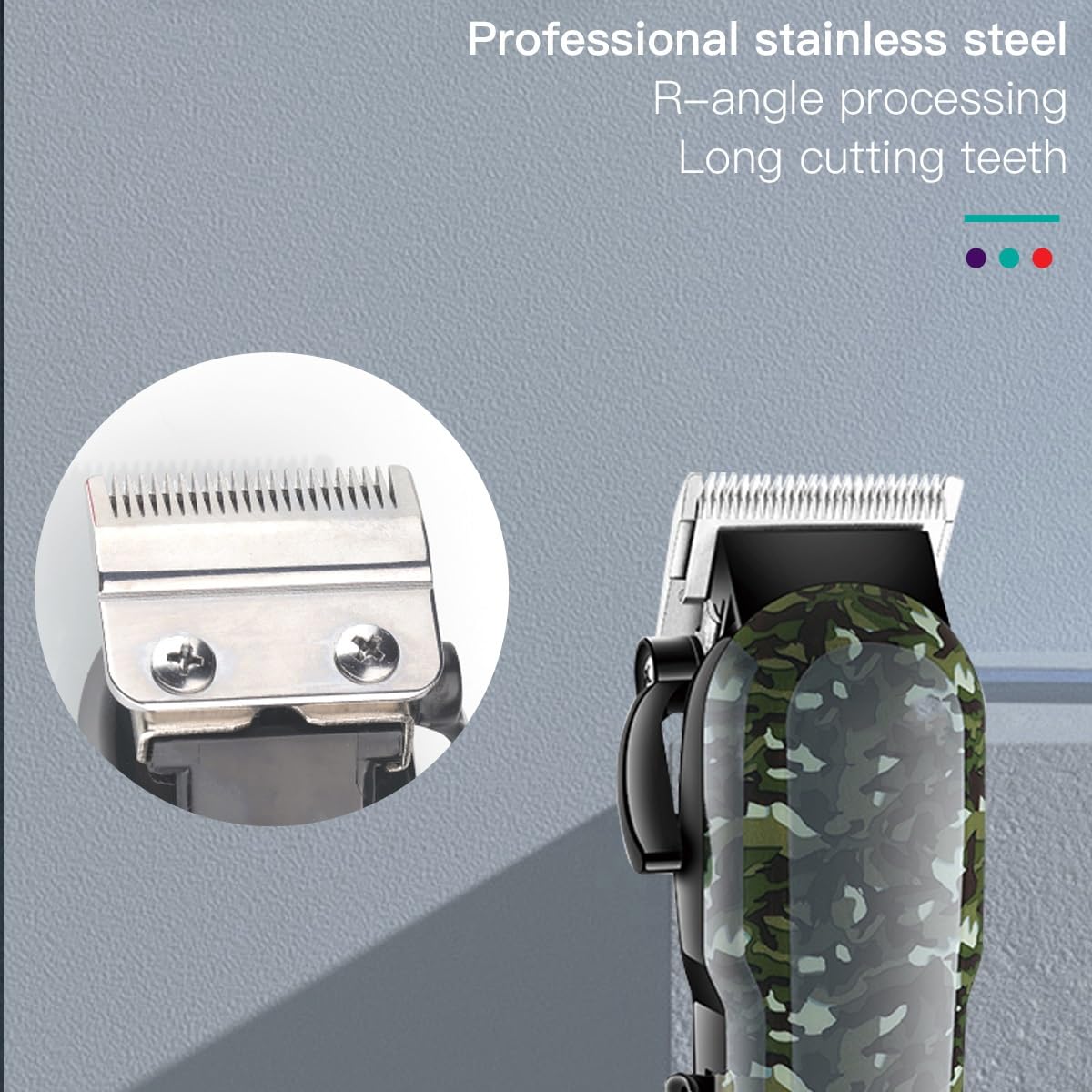 GLESVOWIO Pro Hair Clipper Professional Trimmer Adjustable Cutting Machine Electric Barber Digital Display for Men Beauty and Personal Care GLESVOWIO