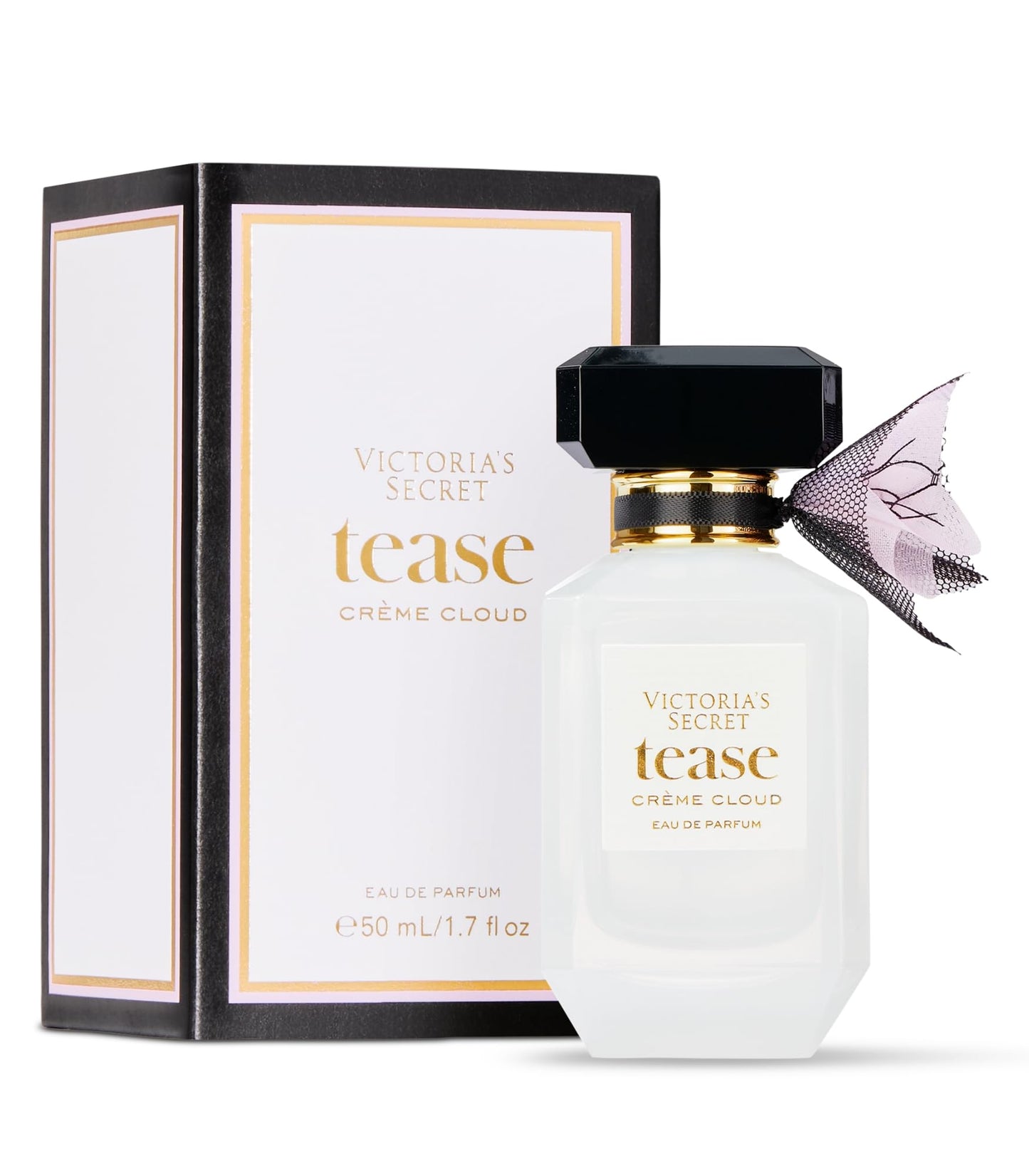 Victoria's Secret Tease Crème Cloud Eau de Parfum, Notes of Vanilla Meringue, Santal Flower & Sheer Amber, Perfumes for Women (1.7 oz) Beauty & Personal Care Victoria's Secret