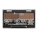 Rimmel Brow This Way Sculpting Kit, Medium Brown, Powder 0.04 Ounce, Wax 0.03 Ounce Beauty & Personal Care Rimmel