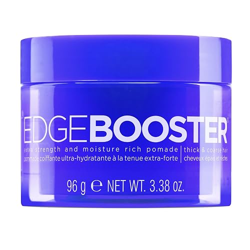 Style Factor Edge Booster Extra Strength & Moisture Rich Pomade | Strong Hold Edge Control Gel for Thick & Coarse Hair | High Shine, Non-Greasy Beauty & Personal Care Style Factor