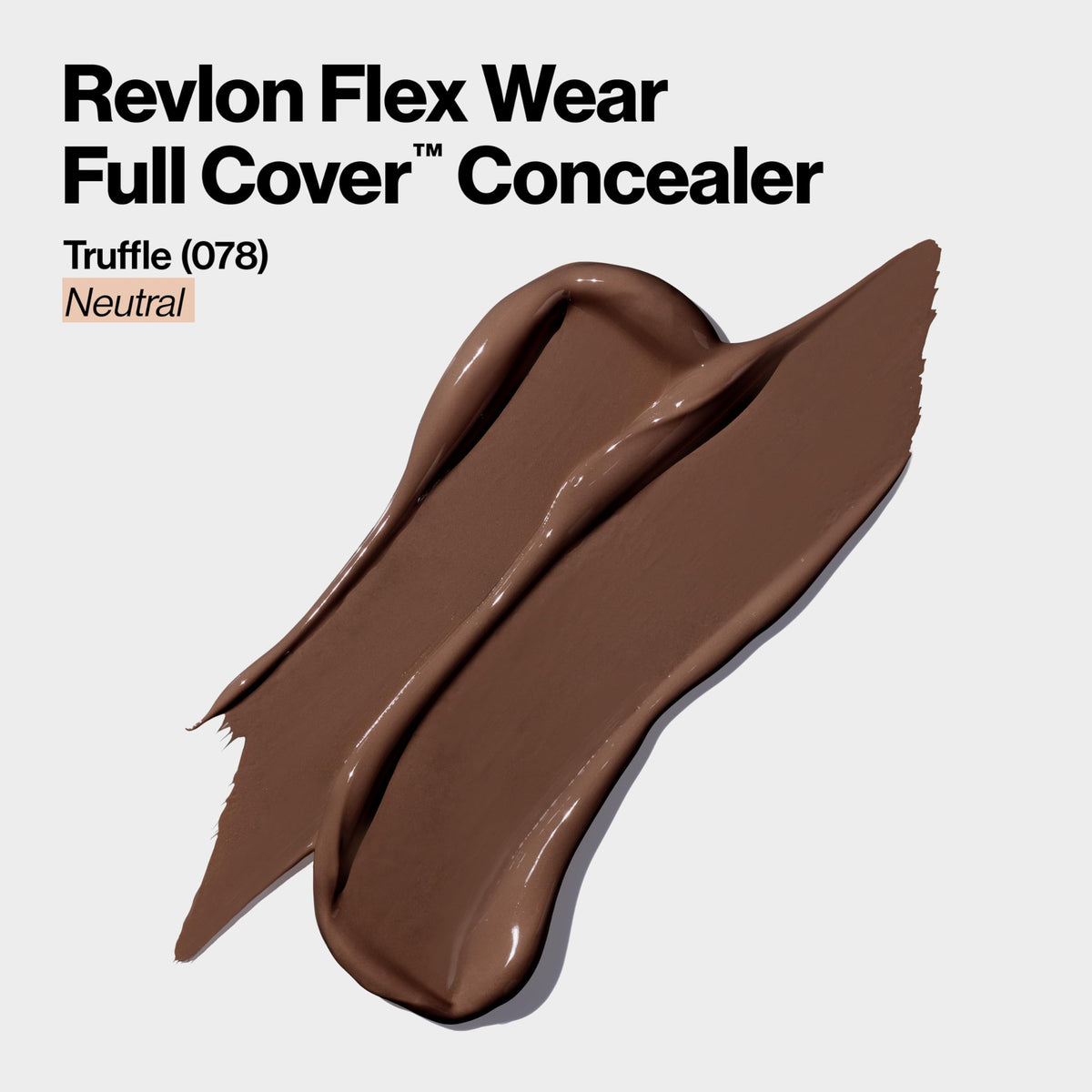 Revlon ColorStay Flex Wear, Full Cover Non-Creasing Concealer, Infused with Hyaluronic Acid & Vitamin E, Flexible Longwear, 078 Truffle, 0.34 fl oz. Beauty & Personal Care REVLON