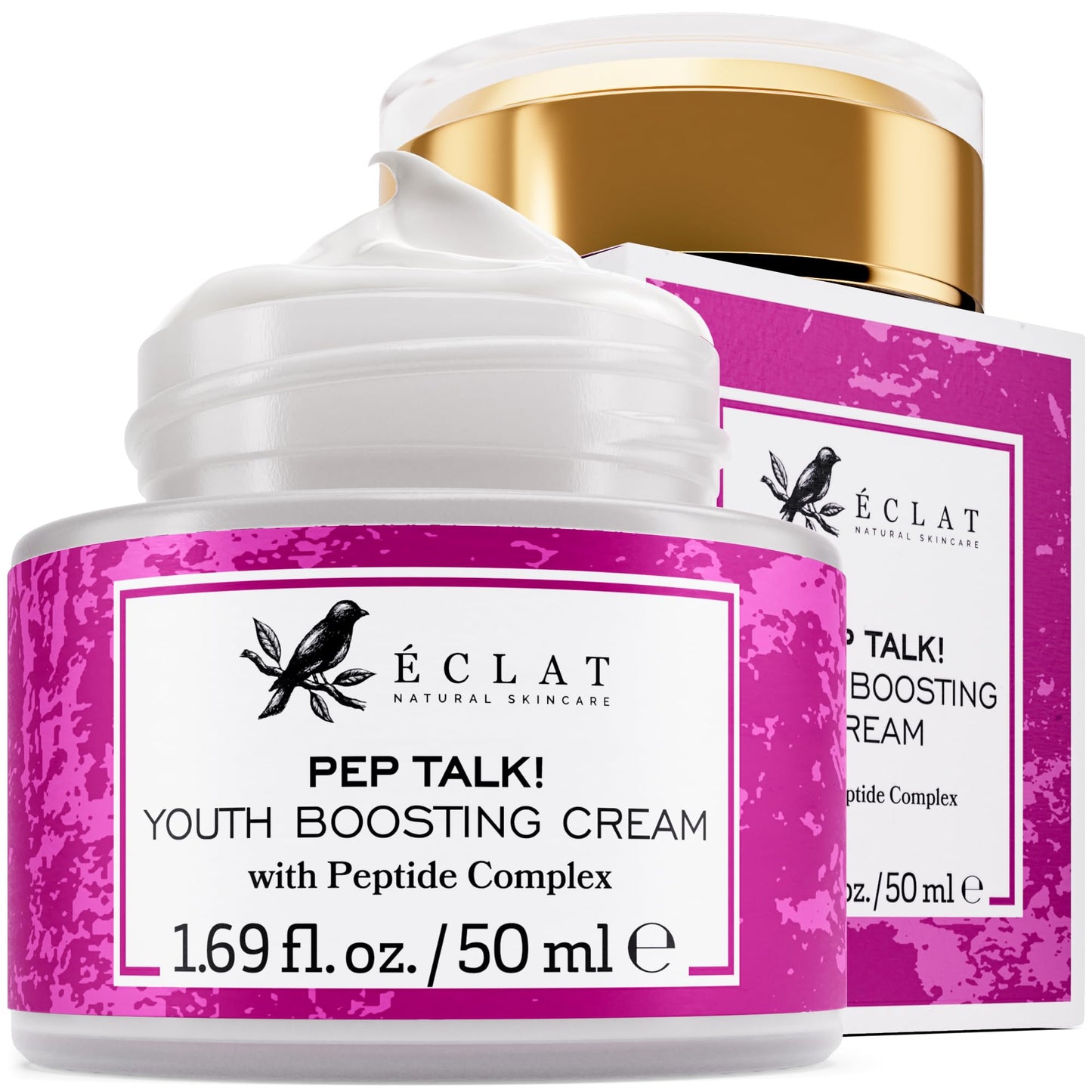 Eclat Skincare Anti Aging Face Cream - Face Moisturizer with Collagen Peptides, Hyaluronic Acid, & Vitamins C+E - Improves Fine Lines and Wrinkles Beauty and Personal Care Eclat Skincare Default Title
