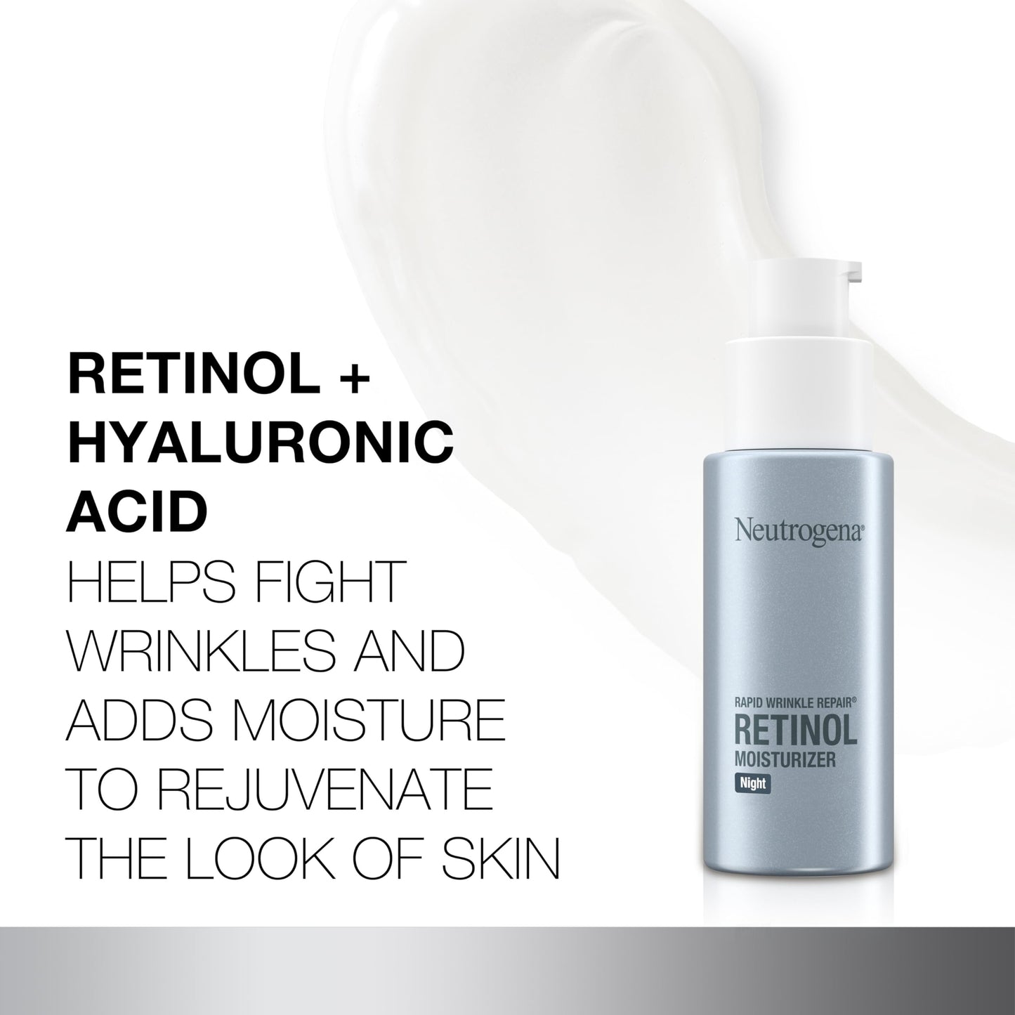 Neutrogena Rapid Wrinkle Repair Retinol Night Face Moisturizer, Daily Anti-Aging Face Cream with Retinol & Hyaluronic Acid to Fight Fine Lines Beauty & Personal Care Neutrogena